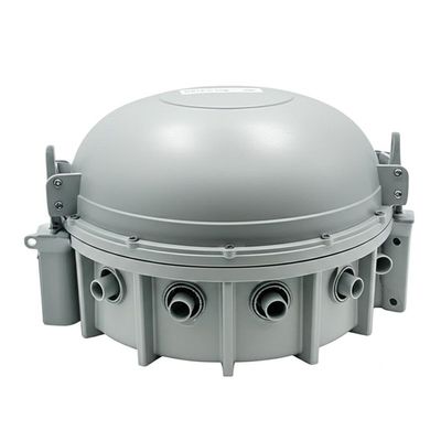 최대 9개의 트레이, IP68 등급, 12~288 코어 광섬유를 수용하는 돔형 광섬유 융착 접속함